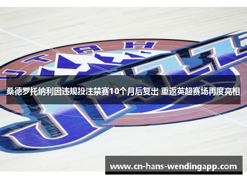 桑德罗托纳利因违规投注禁赛10个月后复出 重返英超赛场再度亮相